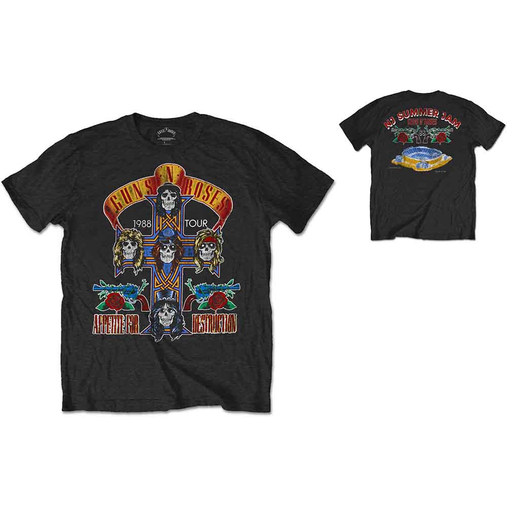 Guns N' Roses NJ Summer Jam 1988 Black