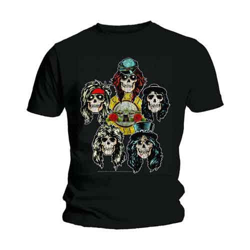 Guns N' Roses Vintage Heads Black