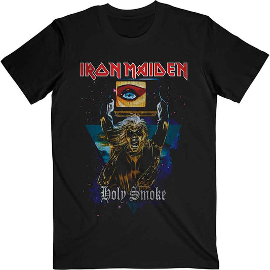 Iron Maiden Holy Smoke Space Triangle Black