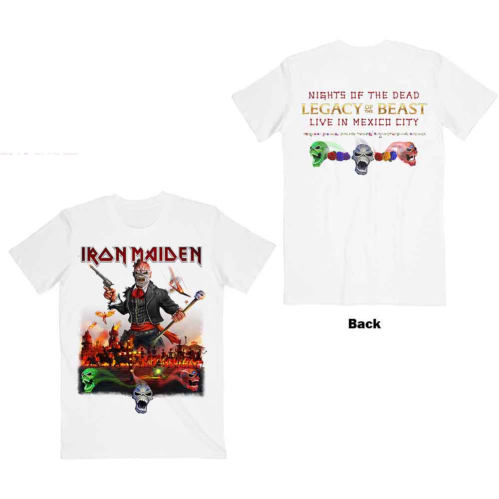 Iron Maiden Legacy of the Beast Live In Mexico City White