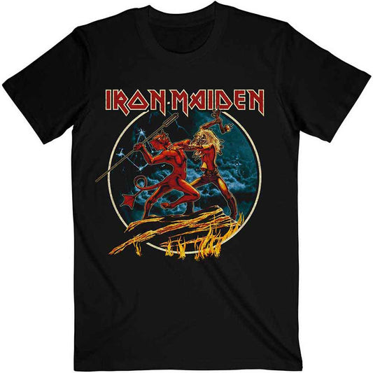 Iron Maiden Number Of The Beast Run To The Hills Circular Black