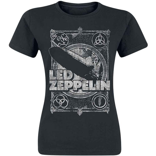 Led Zeppelin Vintage Print LZ1 Black