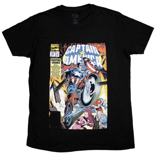 Marvel Comics Captain America Wheel Comic Cover Black