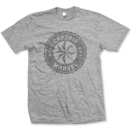 Marvel Comics Captain Marvel Grey Circle Grey