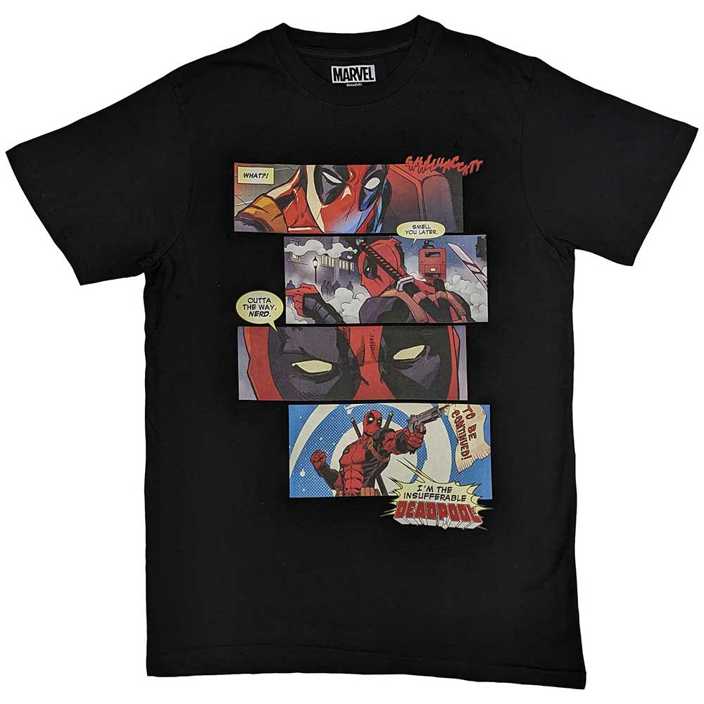 Marvel Comics Deadpool Strips Black
