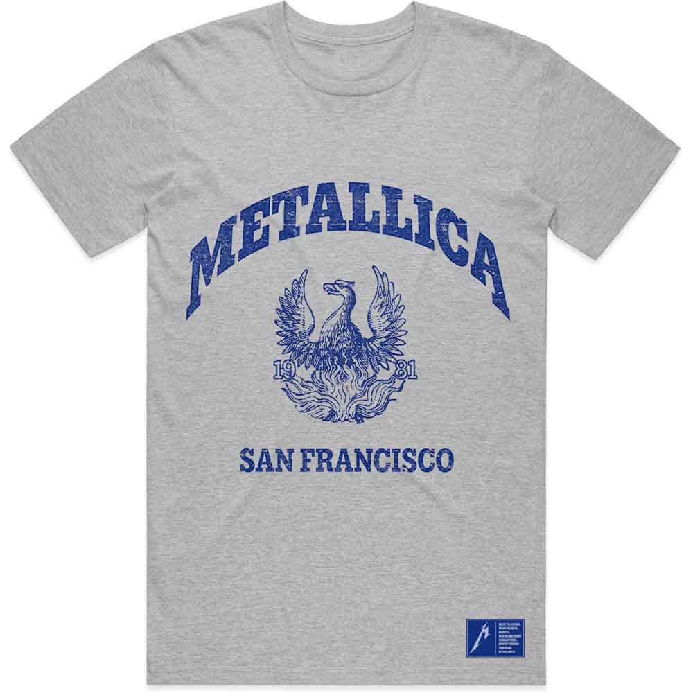 Metallica College Crest Grey