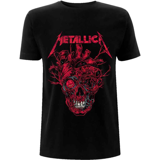 Metallica Heart Skull Black