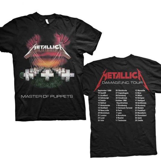 Metallica Master of Puppets European Tour '86. Black