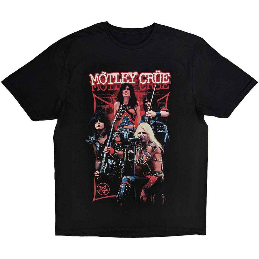 Motley Crue Live Montage Red Black