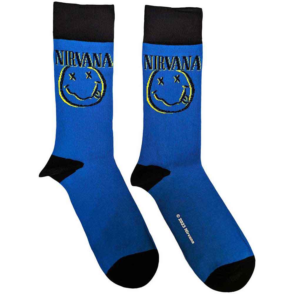 Nirvana Inverse Happy Face Blue