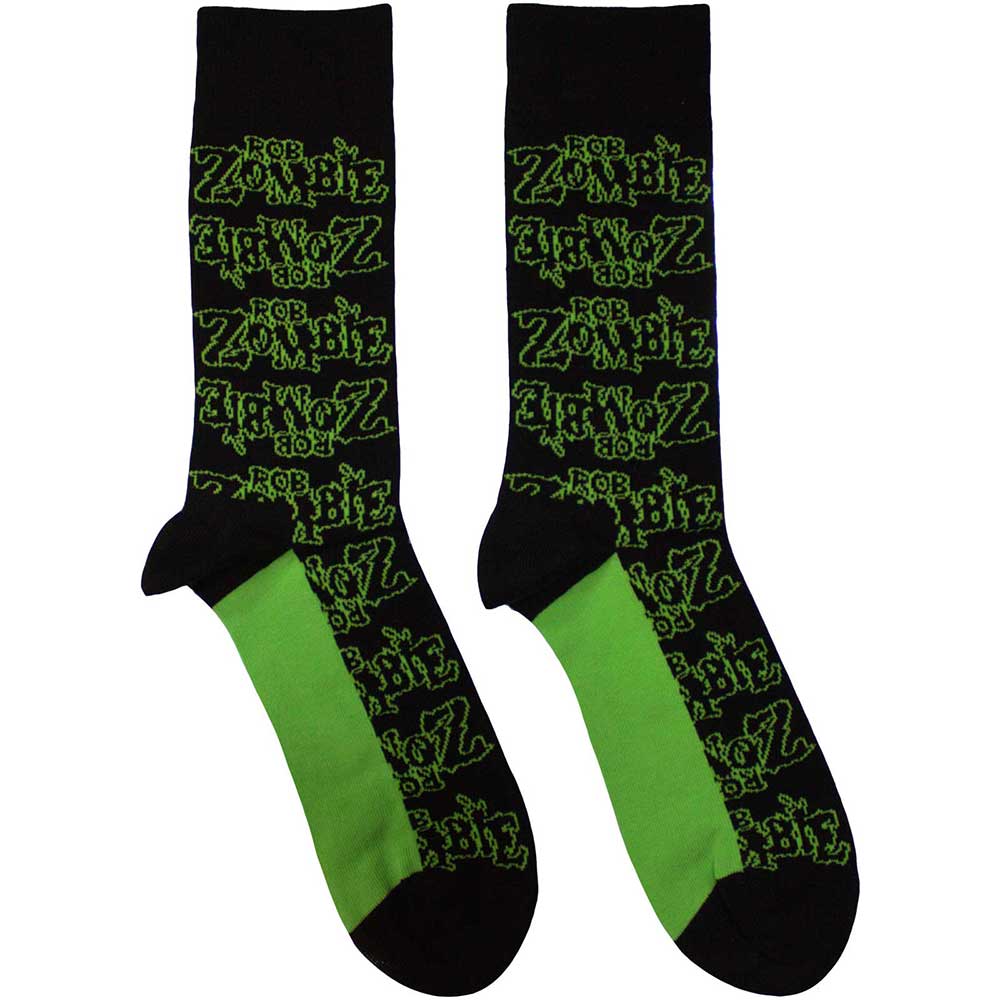 Rob Zombie Logo Repeat Black