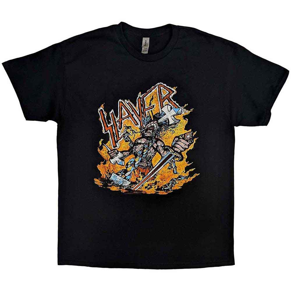 SLAYER Cartoon Flames Black