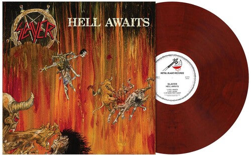 SLAYER Hell Awaits (Red Velvet Marbled Colored Vinyl, Poster)