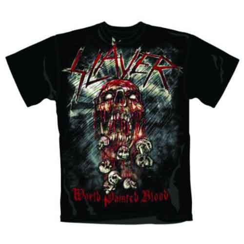 SLAYER World Painted Blood Skull Black