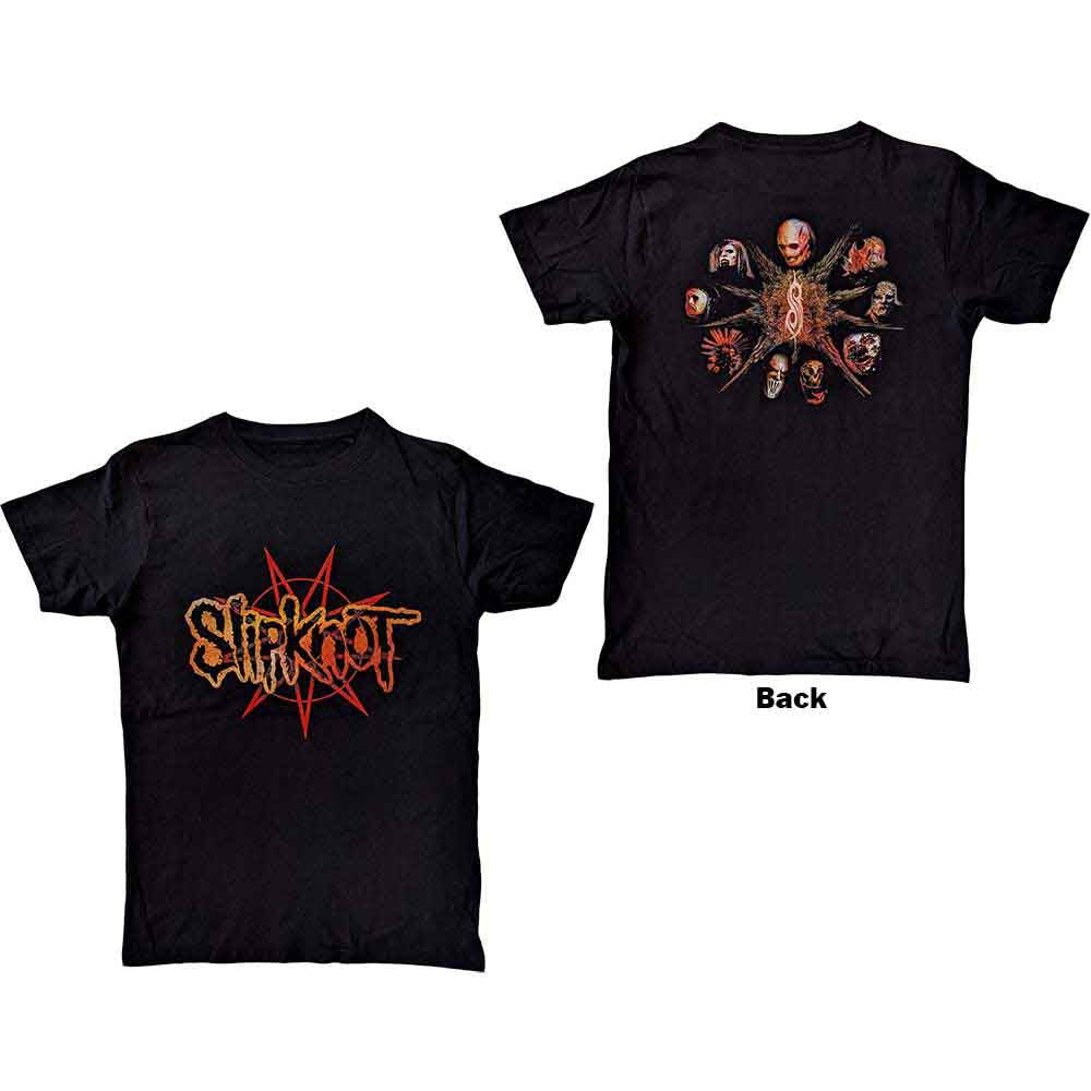 Slipknot The End So Far Pentagram Heads Black
