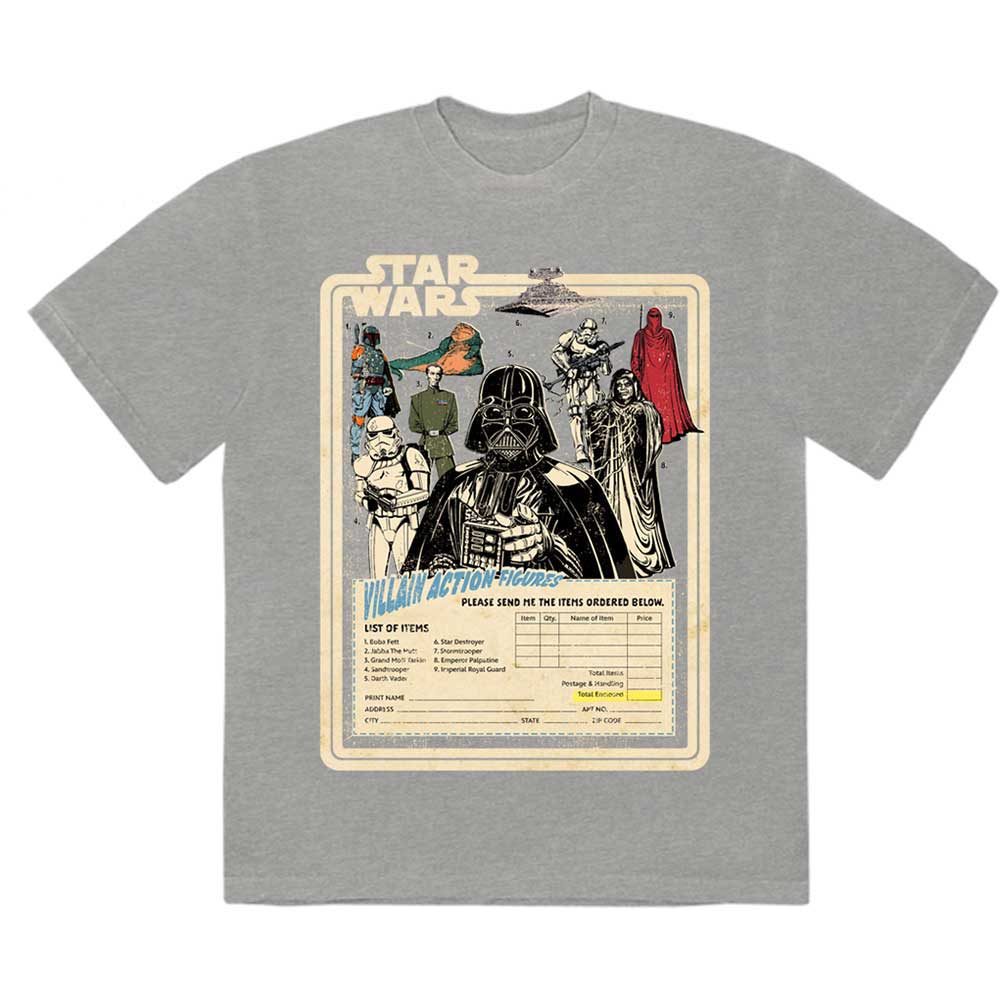 Star Wars Villain Action Figures Grey