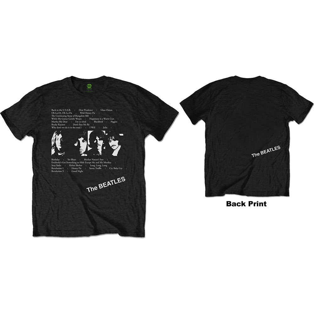 The Beatles White Album Tracks Black