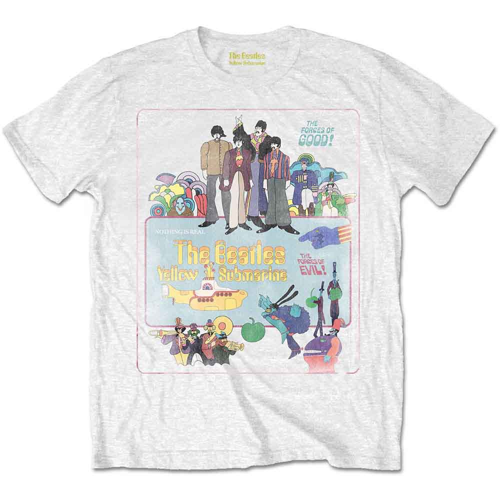 The Beatles Yellow Submarine Vintage Movie Poster White