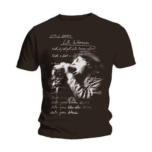 The Doors LA Woman Lyrics Black