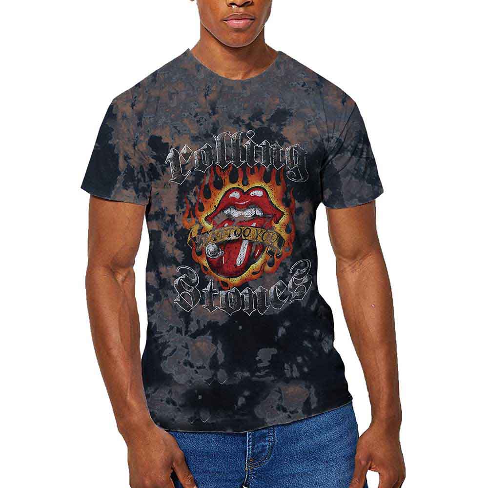 The Rolling Stones Tattoo Flames Grey