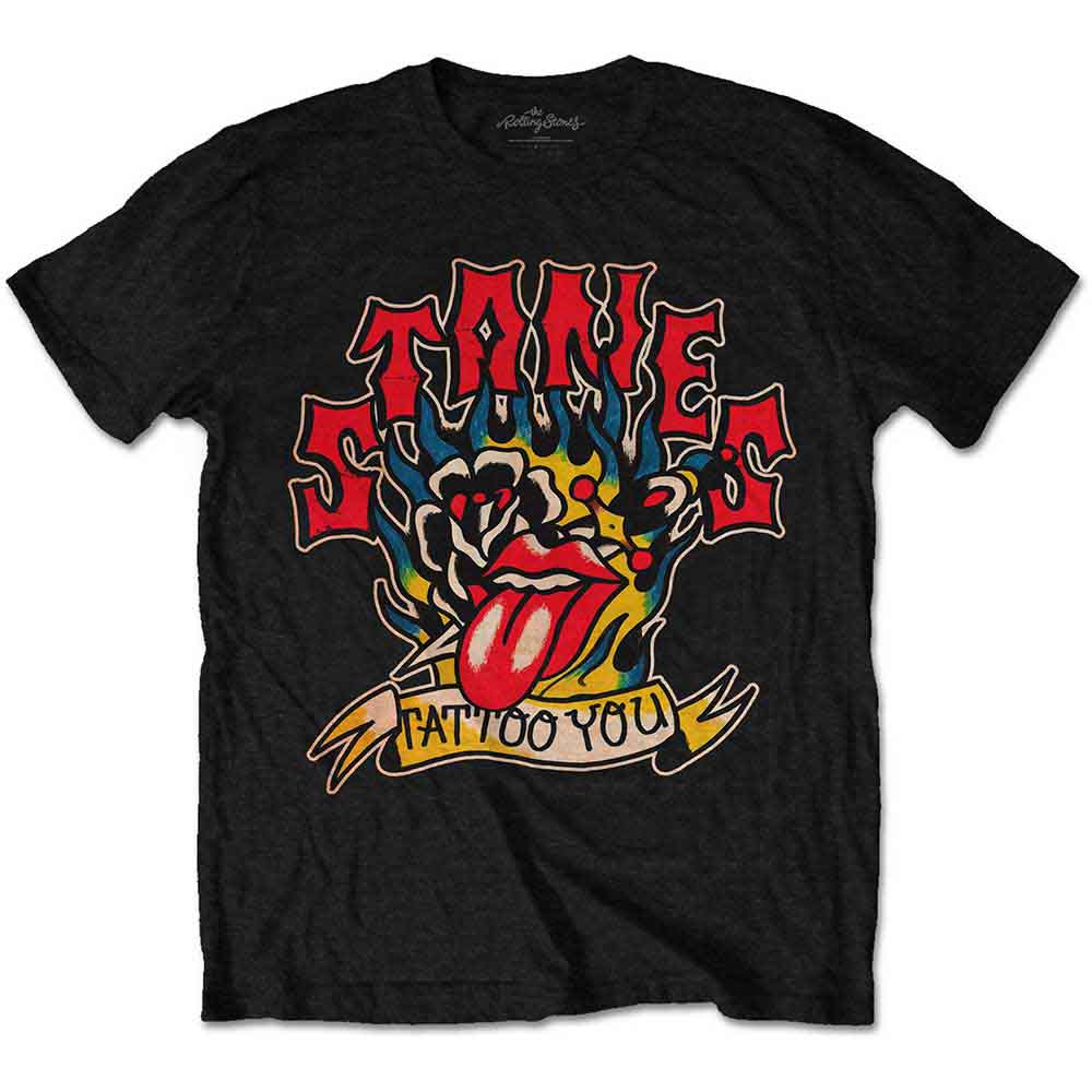 The Rolling Stones Tattoo You Blue Flames Black