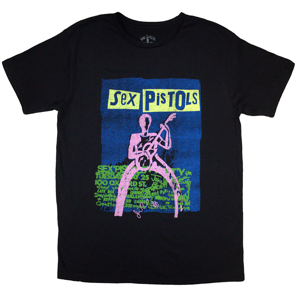 The Sex Pistols Guitar Cartoon Black