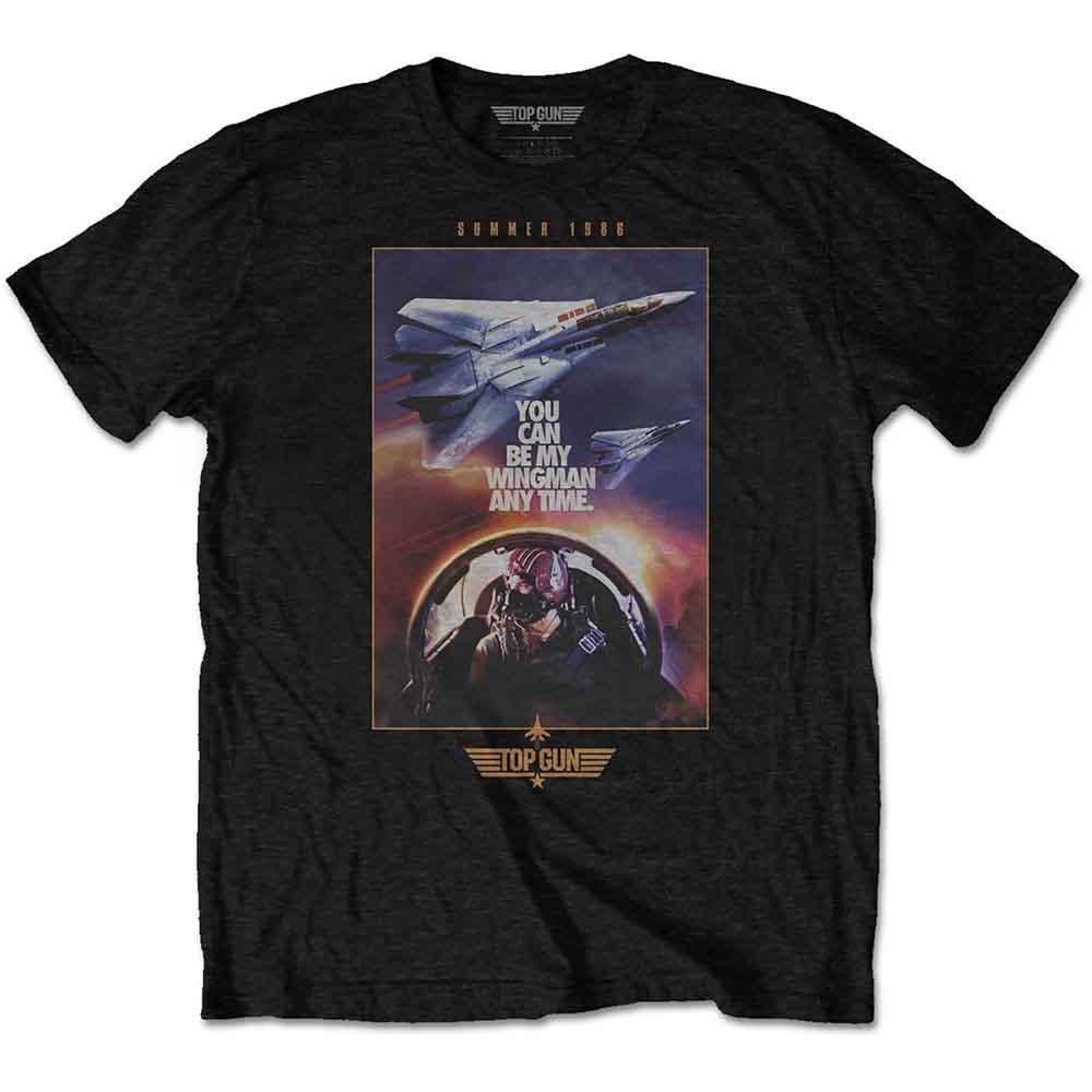 Top Gun Wingman Poster Black