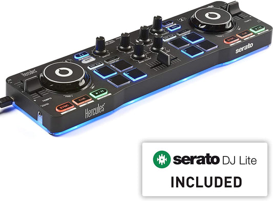 Hercules DJControl Starlight Pocket USB DJ Controller with Serato DJ Lite - Open Box