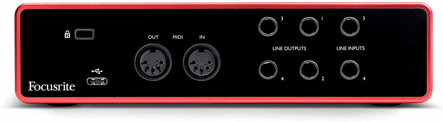 Focusrite Scarlett 4i4 (3rd Gen) USB Audio Interface with Pro Tools